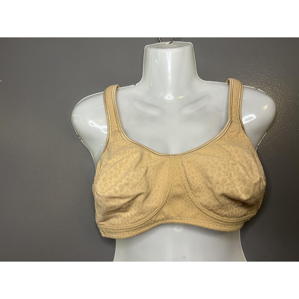Amoena Bra Womens 40B Beige Mona SB Mastectomy Wireless Pocketed Full Coverage